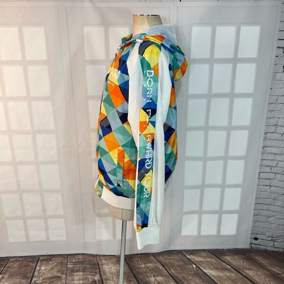 Born Fly Multicolor Colorful Windbreaker Jacket Size Large - Picture 6 of 10